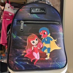 Loungefly Marvel WandaVision Multicolor Zip Mini Backpack